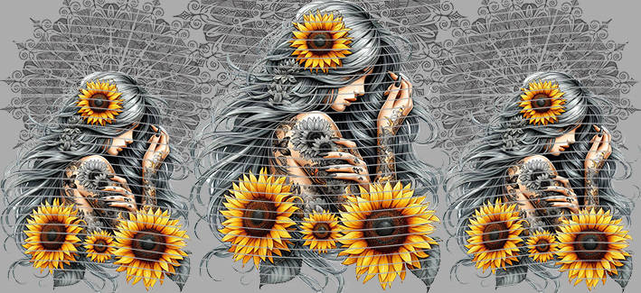 16oz Sunflower Girl-SU-182